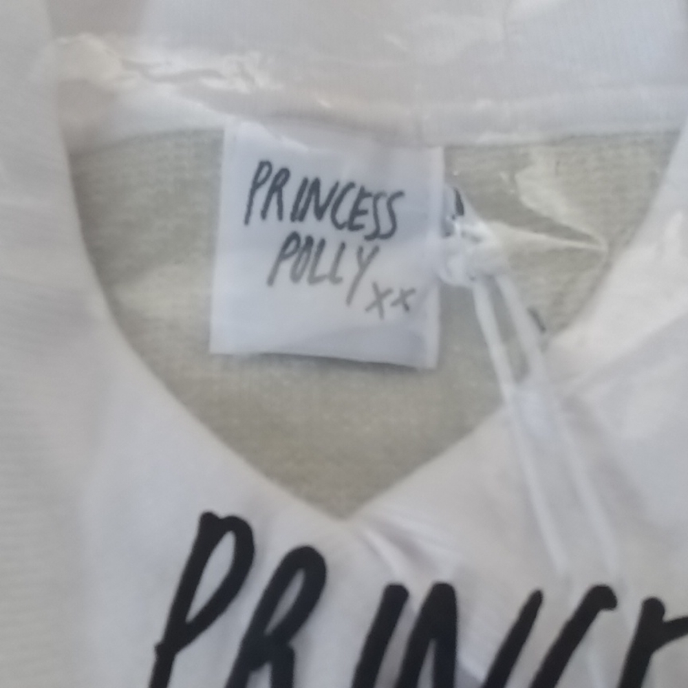 #18❤️ NEW WITH TAGS PRINCESS POLLY LAINEY MINI DRESS IN SAGE & WHITE - Picture 5 of 6